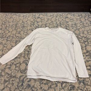 BYLT Basics Classic White Long Sleeve Tee